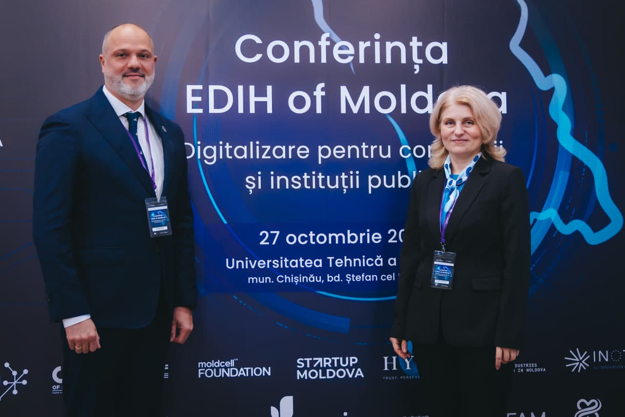Digitalizare pentru companii și instituții publice: la Chișinău a avut loc prima conferință EDIH of Moldova — 12