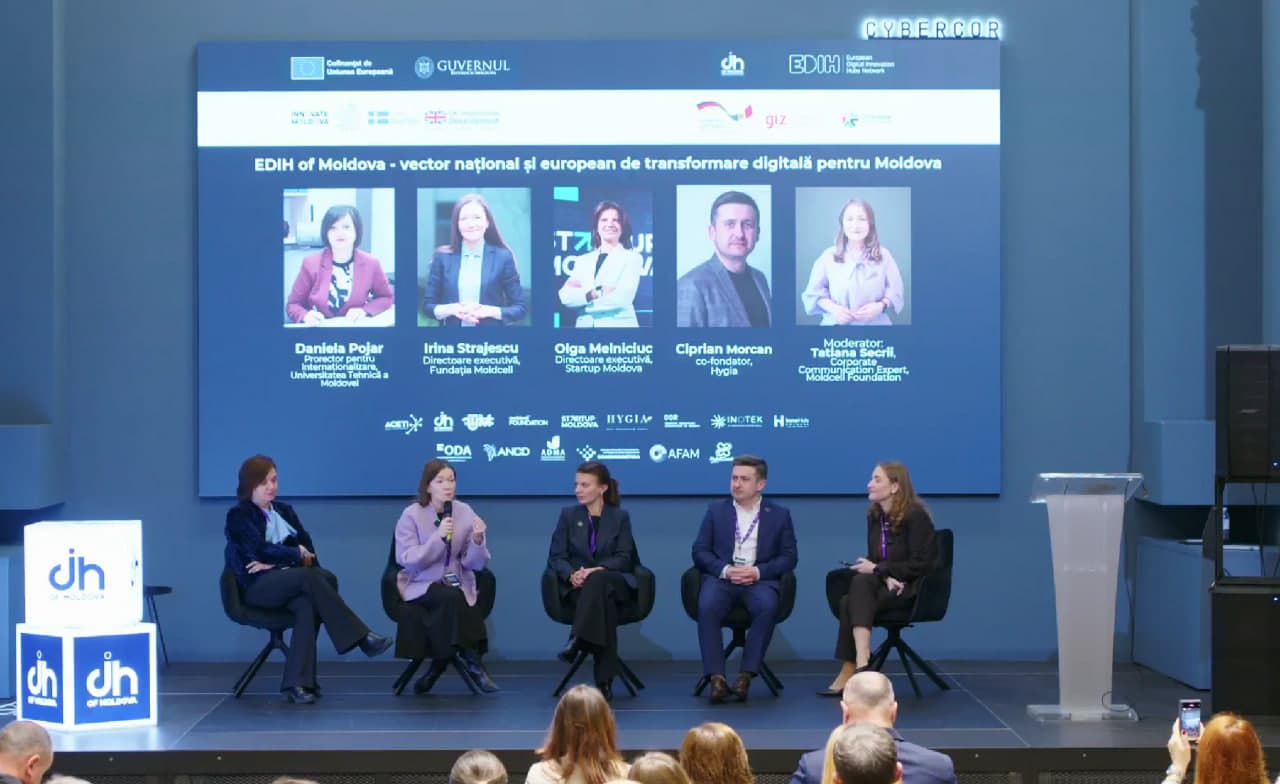 Digitalizare pentru companii și instituții publice: la Chișinău a avut loc prima conferință EDIH of Moldova — 6